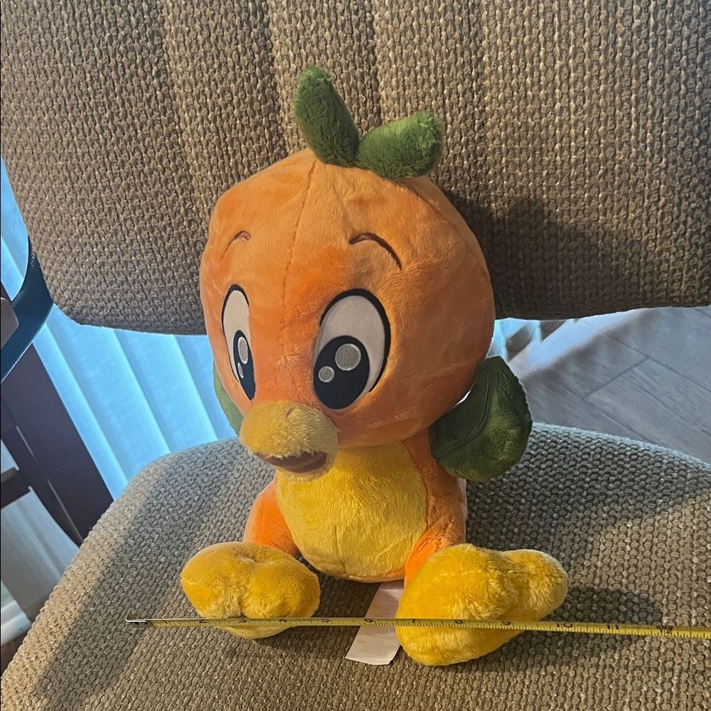 #1099**Orange and Green Plush Toy for Small Pets - Picture 5 of 7